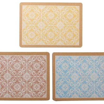 SINGLE CORK 40X30X0.5 TILES 3 ASSORTMENTS. PC190269