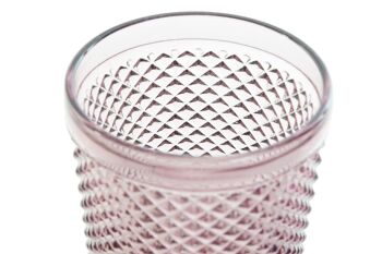 VERRE VERRE 8,5X8,5X10 240ML, GRAVURE ROSE PC191410 3