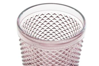 VERRE VERRE 8,5X8,5X10 240ML, GRAVURE ROSE PC191410 7