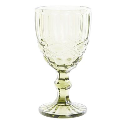 VERRE VERRE 9X9X17 325ML, GRAVURE VERTE PC191416