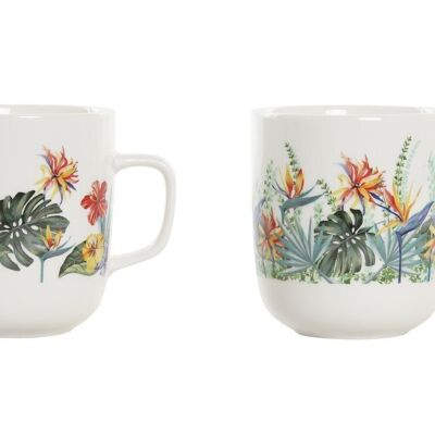 MUG PORCELANA 11,5X8,5X10 380ML, TROPIC GARDEN 2 S PC192976