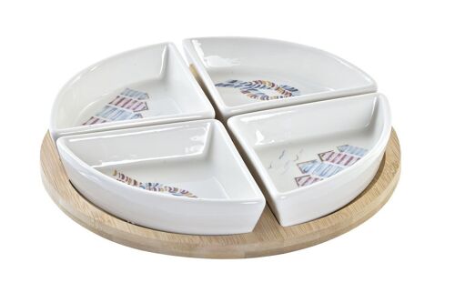 APERITIVO SET 5 GRES BAMBU 21,5X21,5X1 SALITRE PC192998