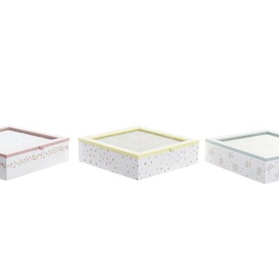 INFUSIONS BOX MDF 24X24X7 VICHY SWEET 3 ASSORTMENTS. PC193018