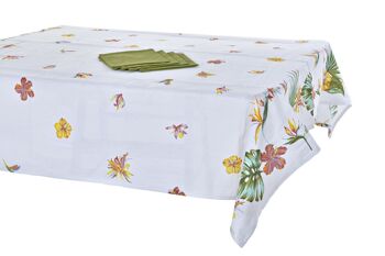 NAPPE SET 5 COTON 150X150X0,5 TROPIC GARDEN PC193033 1