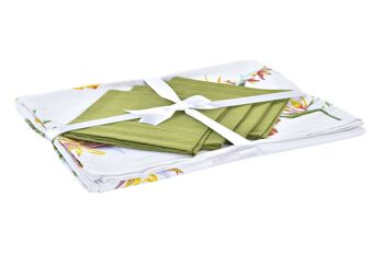 NAPPE SET 5 COTON 150X150X0,5 TROPIC GARDEN PC193033 2