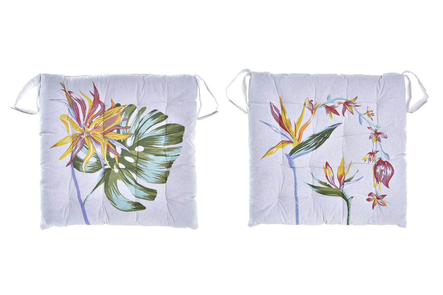 KISSEN AUS BAUMWOLLE 40X40X4 630 GR TROPIC GARDEN 2 SORTIERT. PC193037