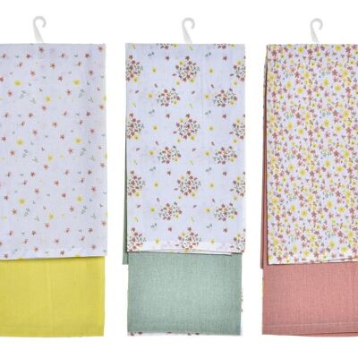 CLOTH SET 2 COTTON 60X40X0,5 VICHY SWEET 3 ASSORTMENTS. PC193042