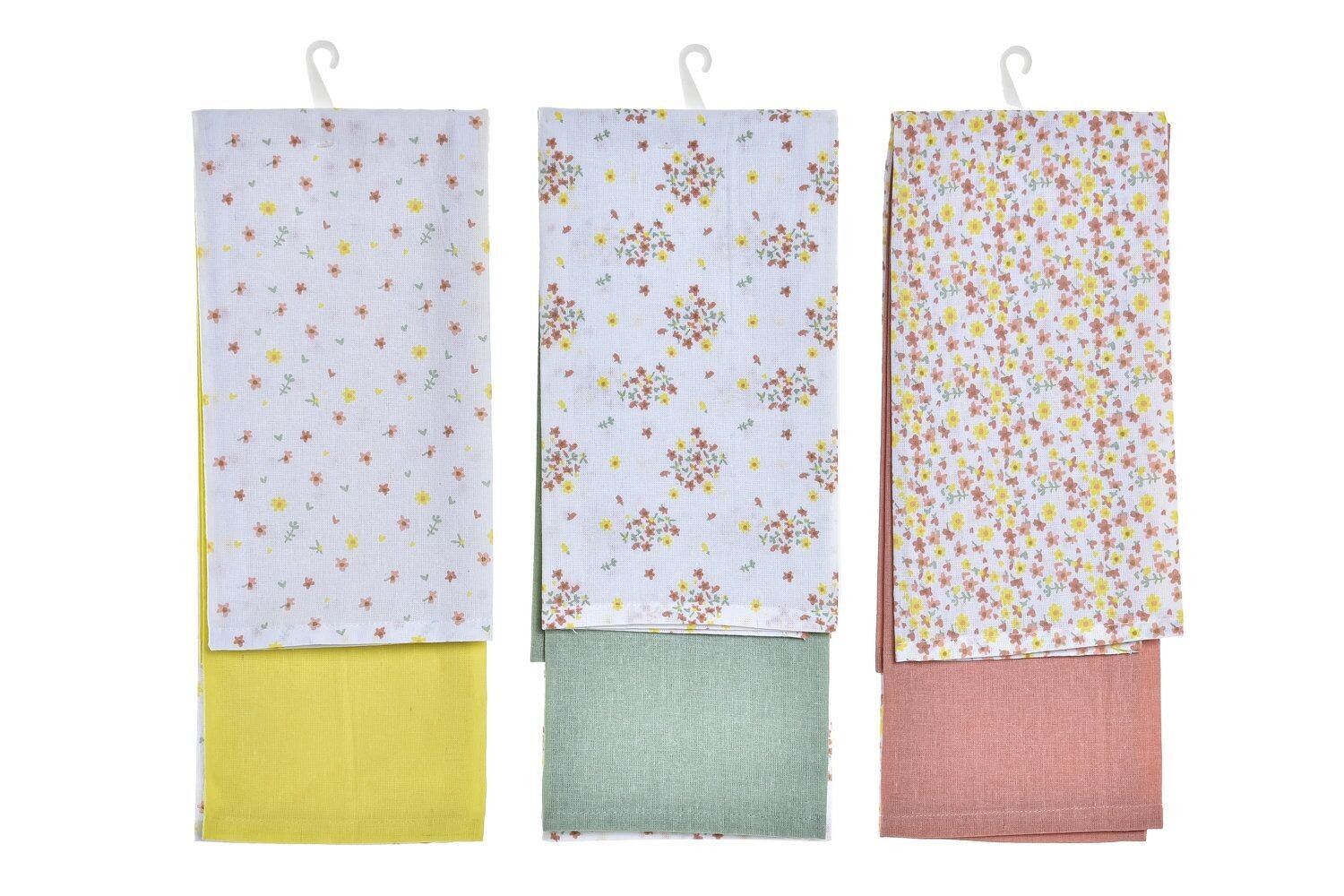 TUCHSET 2 BAUMWOLLE 60X40X0,5 VICHY SWEET 3 SORTIMENTE. PC193042