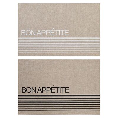 PLACE POLYESTER 45X30X0,5 BON APPETI 2 ASSORTED. PC193614