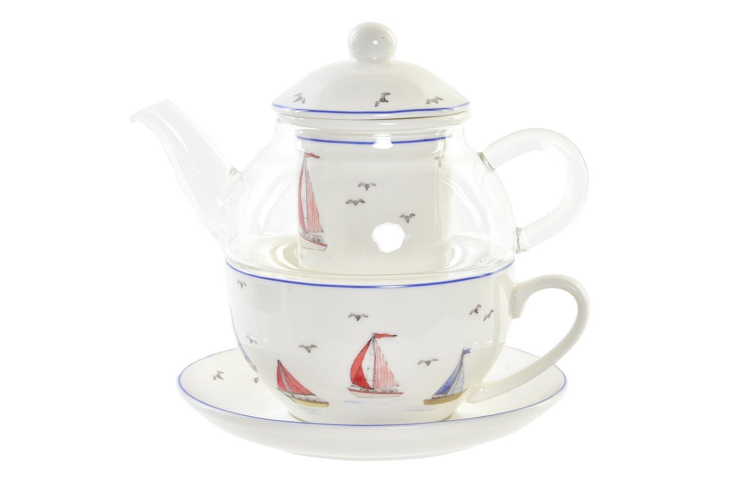GLASTEEKANNE 16,5X13,5X14 250ML SEGELBOOTE PC193936
