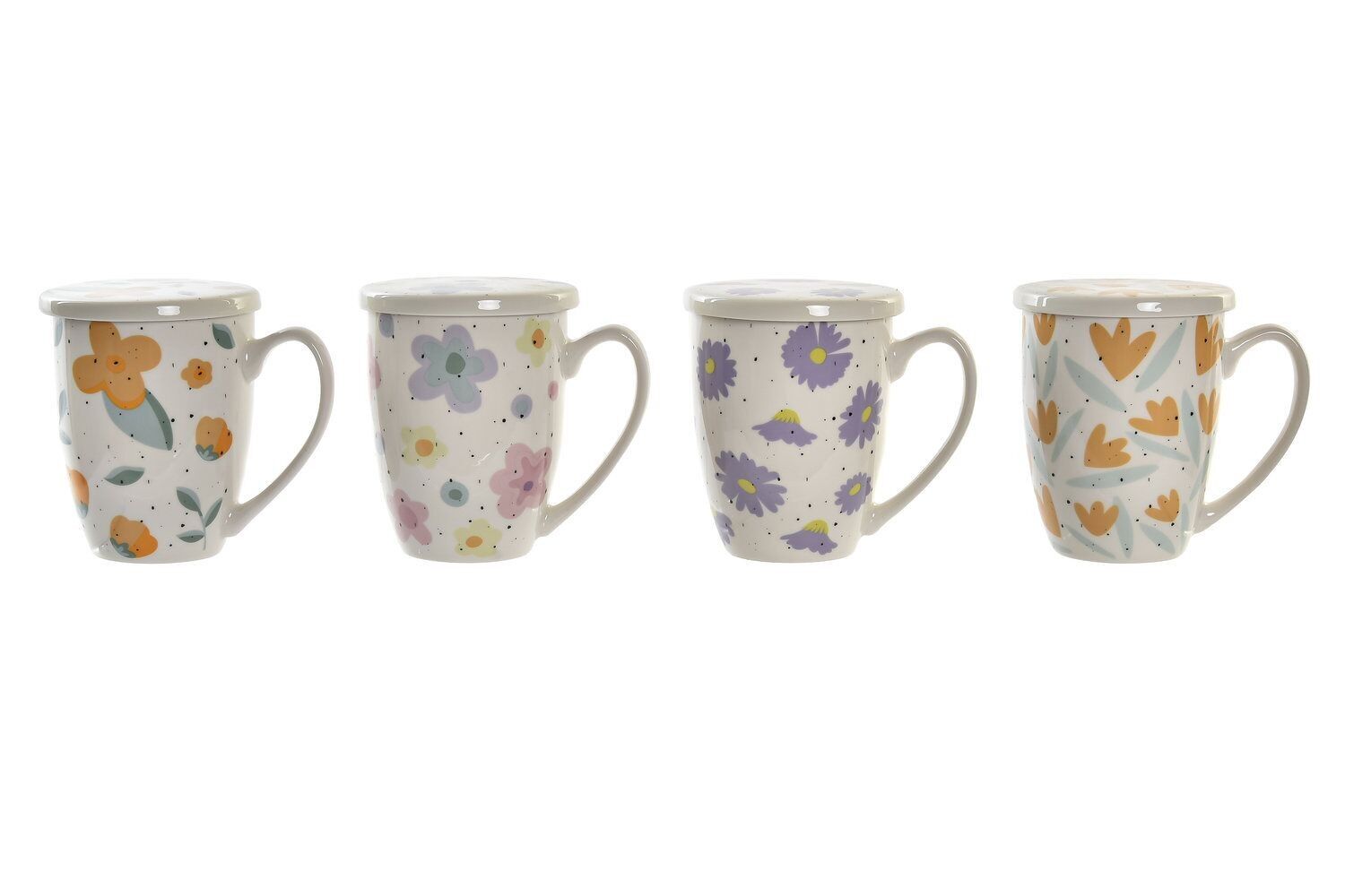 PORZELLAN-INFUSIONSBECHER 12X9X11 380ML 4 SORTIMENTE. PC193946