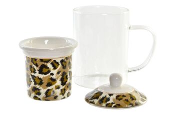 MUG INFUSIONS CRISTAL 12X8X14,5 300ML LEOPARD 2 PC193953 7