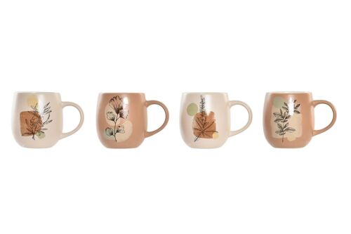 MUG PORCELANA 13X8,5X10 480ML BOTANICO 4 SURT. PC193991