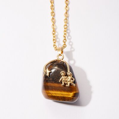 Zodiac pendant with chain - Gemini