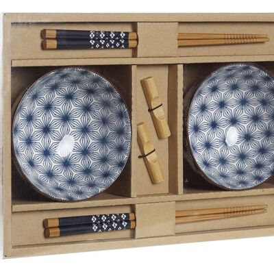 SUSHI SET 6 BAMBU GRES 30X21X7 AZUL PC194068