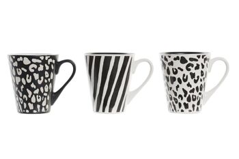 MUG GRÈS 11.7X11.7X10 360ML, SAUVAGE 3 ASSORTIMENTS. PC194176 4