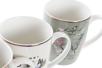 MUG PORCELAINE 12X12X10,3 370ML PAPILLON 3 ASSORTIMENTS. PC194181 6