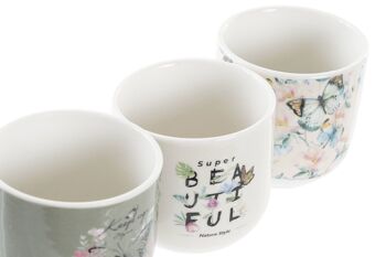 SET CAFE 6 PORCELAINE 20,5X14X6,5 120ML PAPILLON PC194183 7