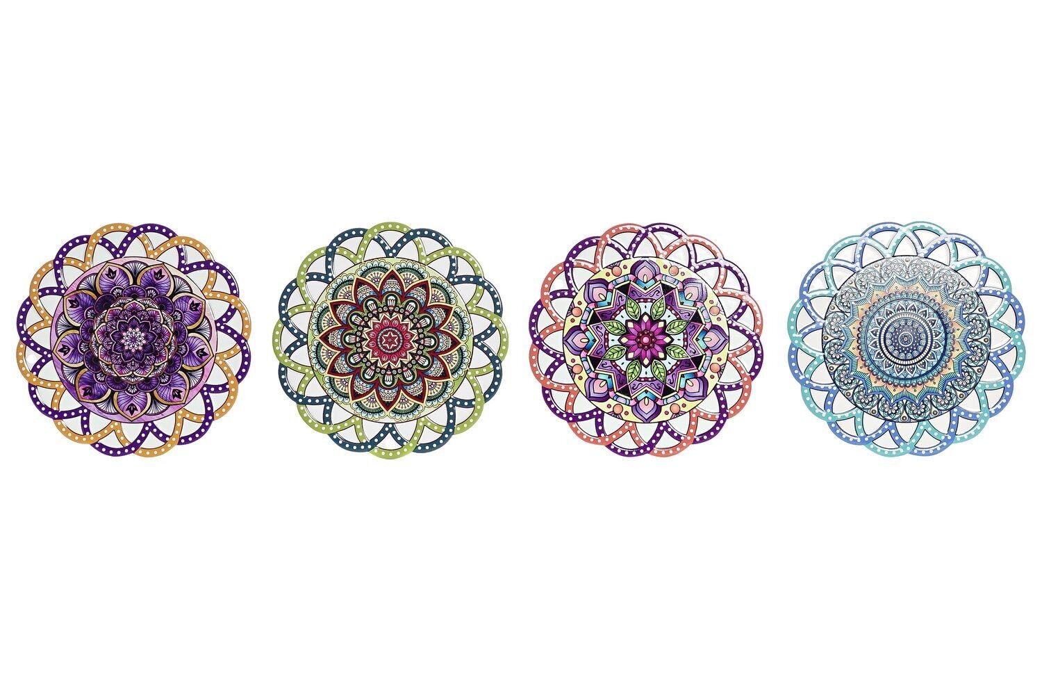 TISCHSET DOLOMITE 20X20X1 248 MANDALA 4 SORTIERT. PC194413