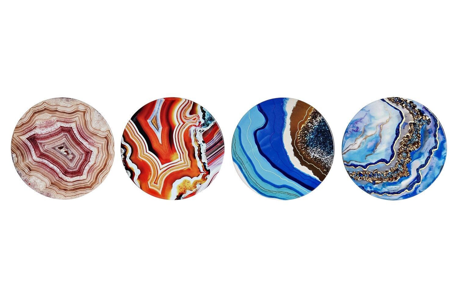 UNTERSETZER SET 4 DOLOMITE 10,8X10,8X0,7 72 GEODEN PC194420