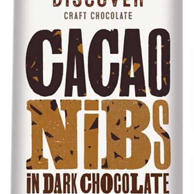 Cacao Nibs in Dark Chocolate - No added sugar, Vegan friendly