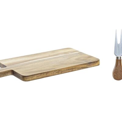 CUTTING BOARD SET 3 ACACIA STAINLESS STEEL 34X16X3,2 NATURAL PC194687