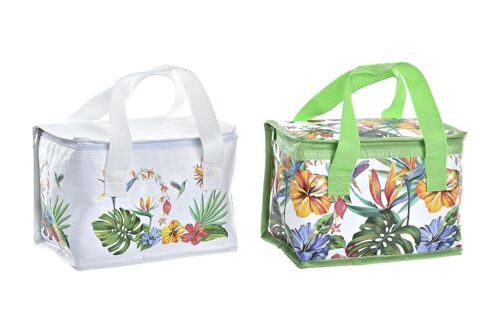 BOLSA TERMICA PP NYLON 21X14X13 TROPICAL 2 SURT. PC195285