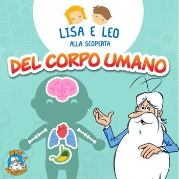 Cofanetto con audiolibro Lisa e Leo alla scoperta del corpo umano | Storie da ascoltare sulla Fabbrica delle Storie 4