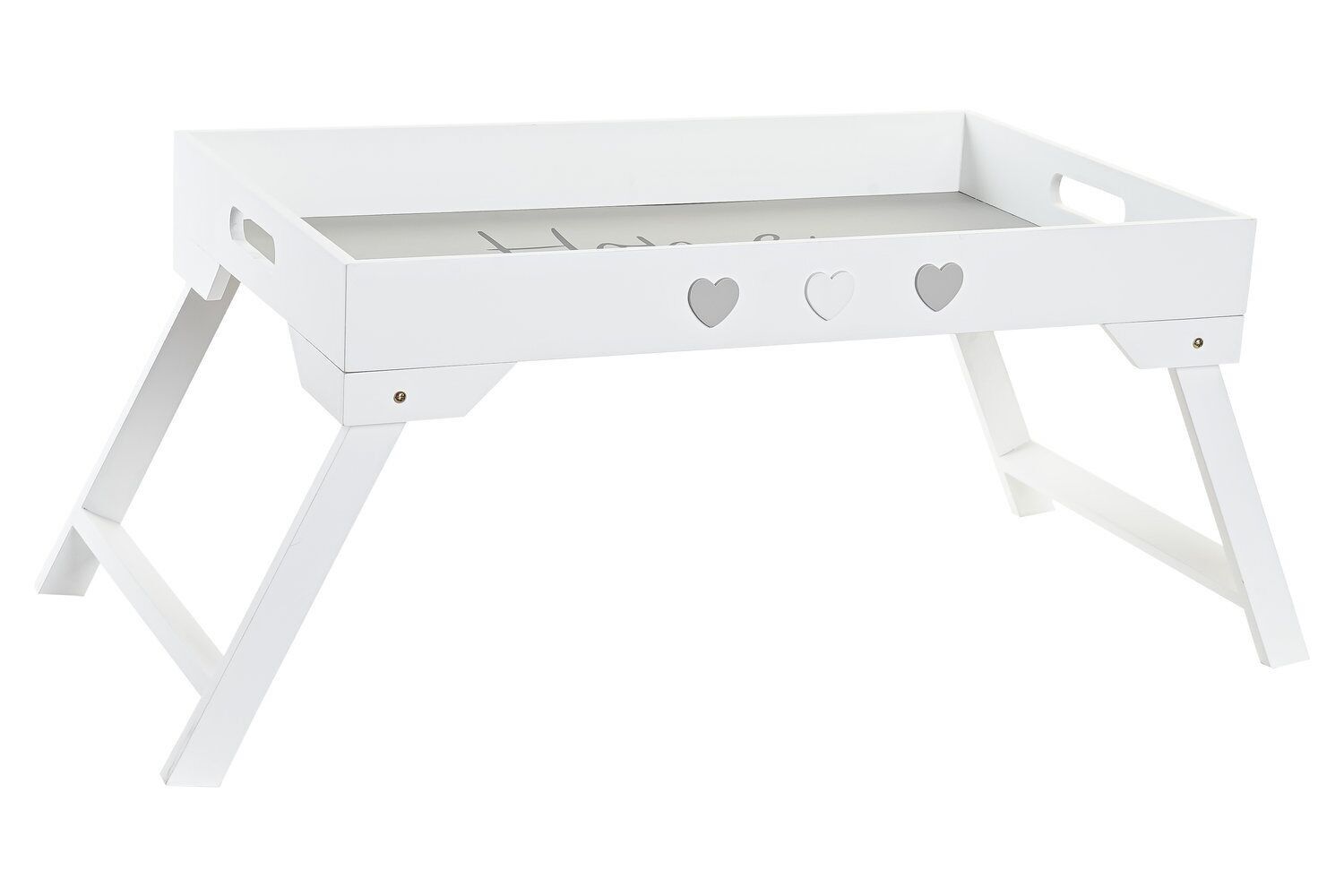 MDF-TABLETT 73X35X29 BEINE WEIß PC197235