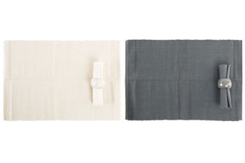 SET INDIVIDUEL 12 COTON 47X40X40 4 SERVIETTES 2 PC197479 6