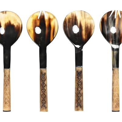 UTENSILS SET 2 HORN 9X2X30 SALAD 2 ASSORTMENTS. PC199624