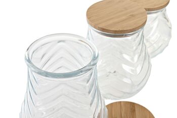 POT SET 3 VERRE 13X13X19.5 1500ML, 16.2/13 PC200204 3