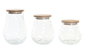 POT SET 3 VERRE 13X13X19.5 1500ML, 16.2/13 PC200204 5