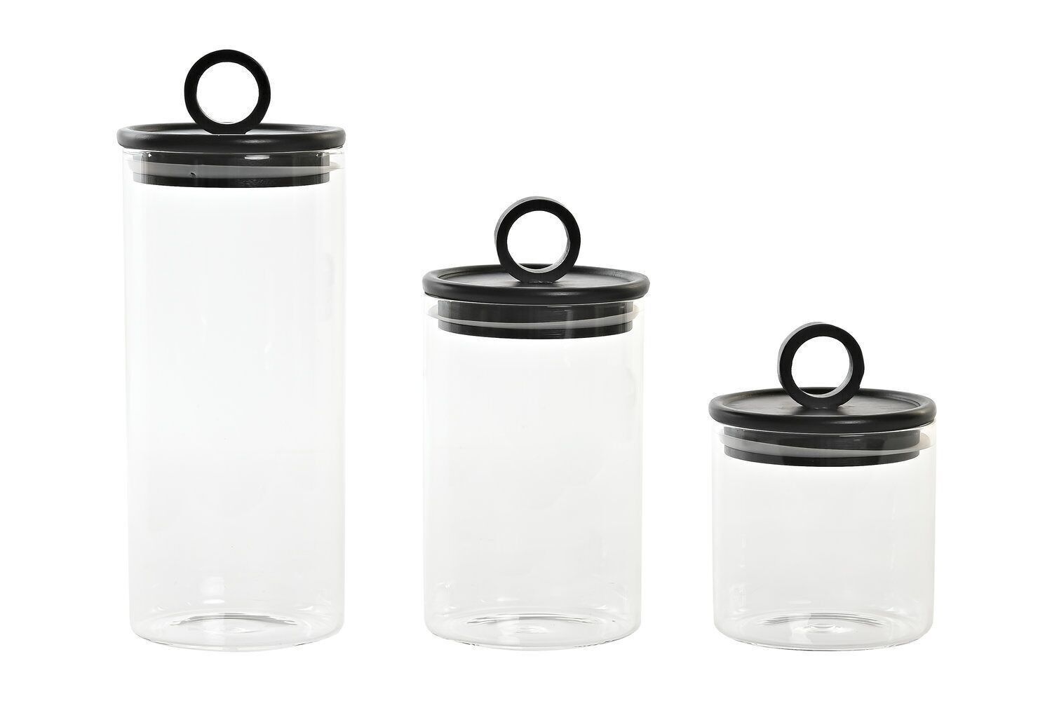 BAMBOO SET 3 VASO VETRO 9X9X24 1100ML 17 PZ200206