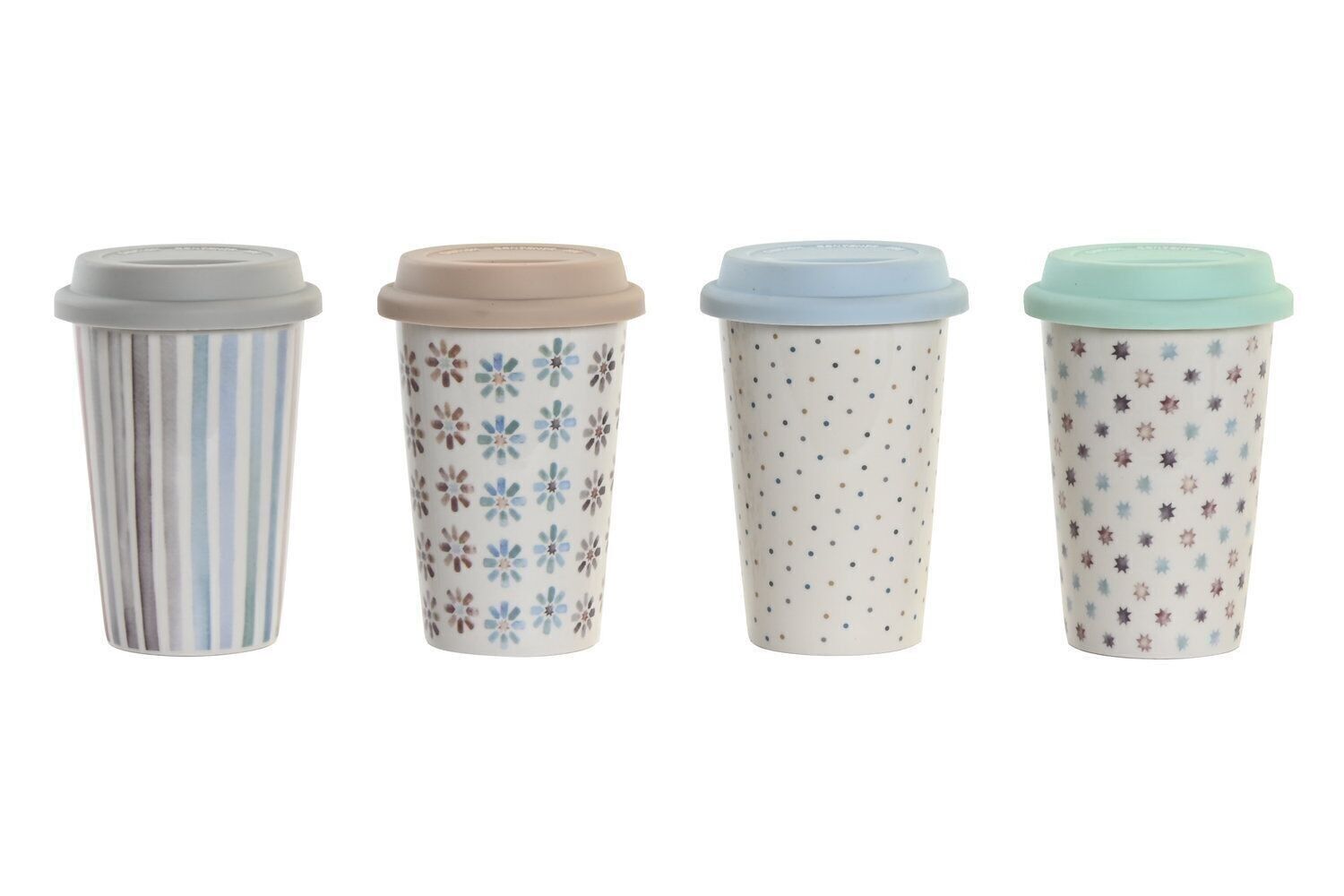 SILIKON-PORZELLANBECHER 9,5X9,5X14 400ML 4 SORTIMENTE. PC200253