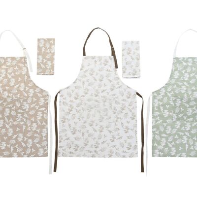 DELANTAL SET 2 ALGODON 60X40X0,1 160 3 SURT. PC200292