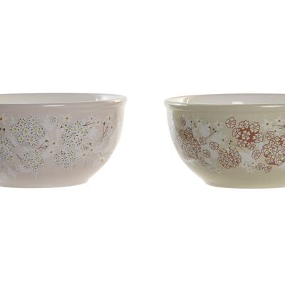 DOLOMITE BOWL 14X14X7 600ML 2 ASSORTED. PC200317