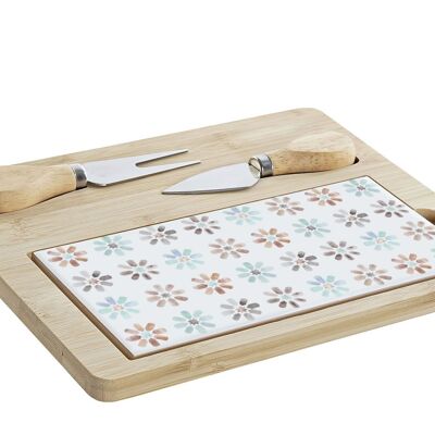 SET DE TABLE ENTRÉE 4 GRES BAMBOU 24,5X20X1,2 PC200336