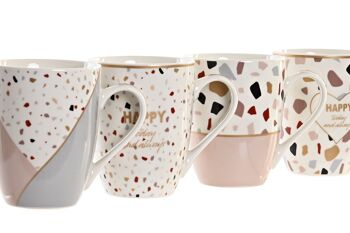 MUG PORCELAINE 11.5X8.3X10.5 340ML TERRAZZO 4 ASSORTIS. PC201114 5