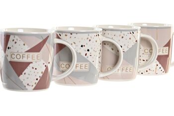 MUG PORCELAINE NEW BONE 11,5X8,3X9,5 365ML 4 ASSORTIMENTS. PC201116 2