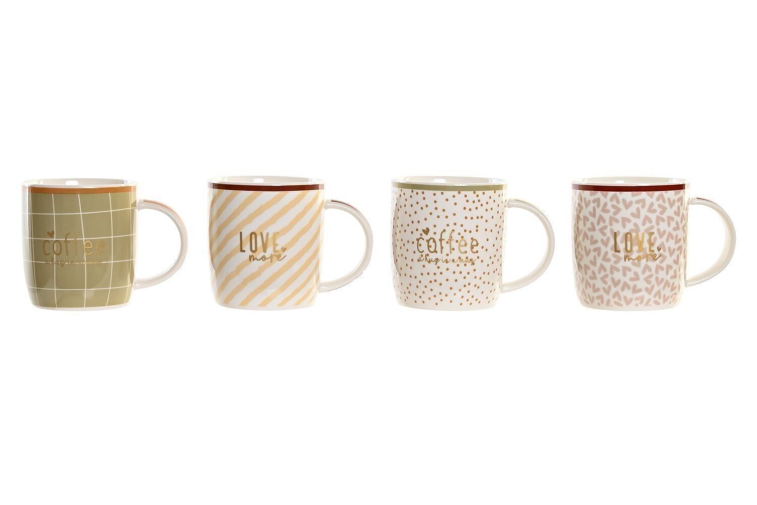 NEW BONE PORCELAIN BECHER 11,5X8,3X9,5 365ML 4 SORTIMENTE. PC201117