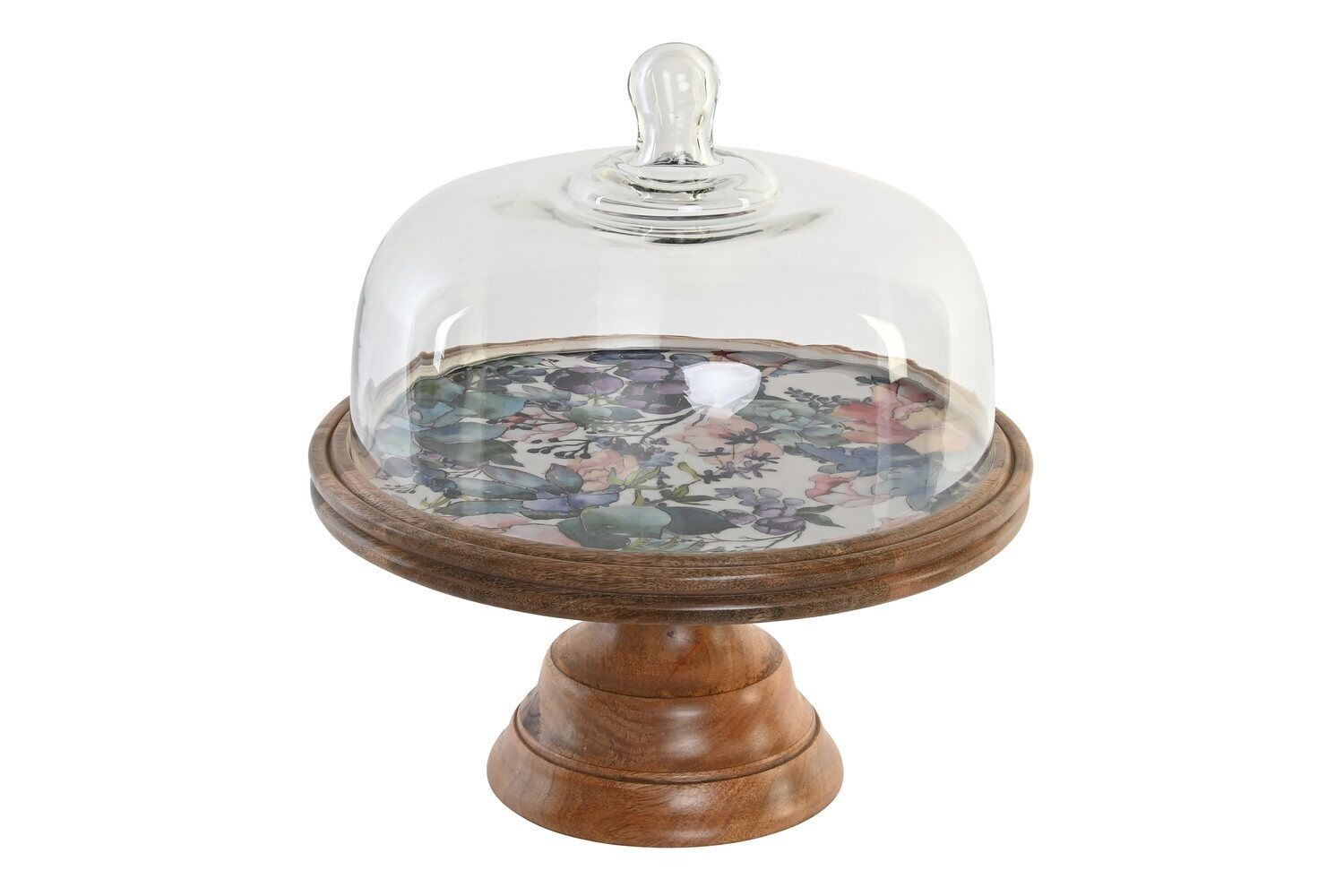 MANGO GLASTABLETT 30X30X33 BLUMEN EMAILLIERT PC201844