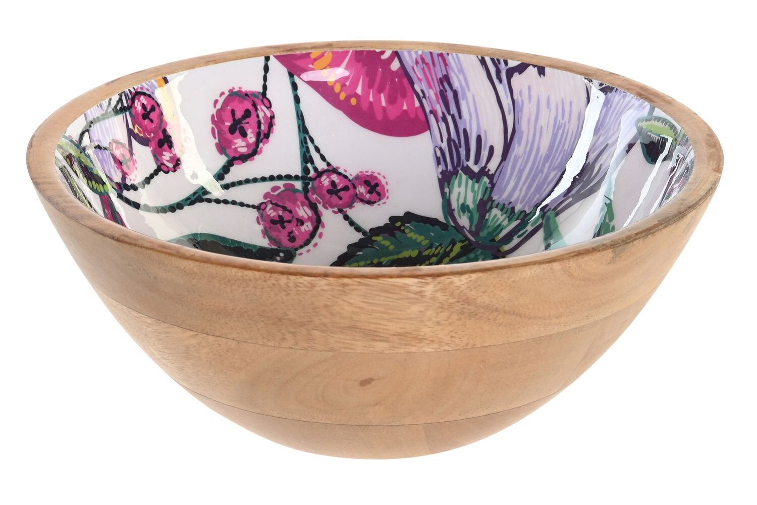 SCHALE MIT GRIFF 17X17X7 MEHRFARBIGE EMAILLE BLUMEN PC201846