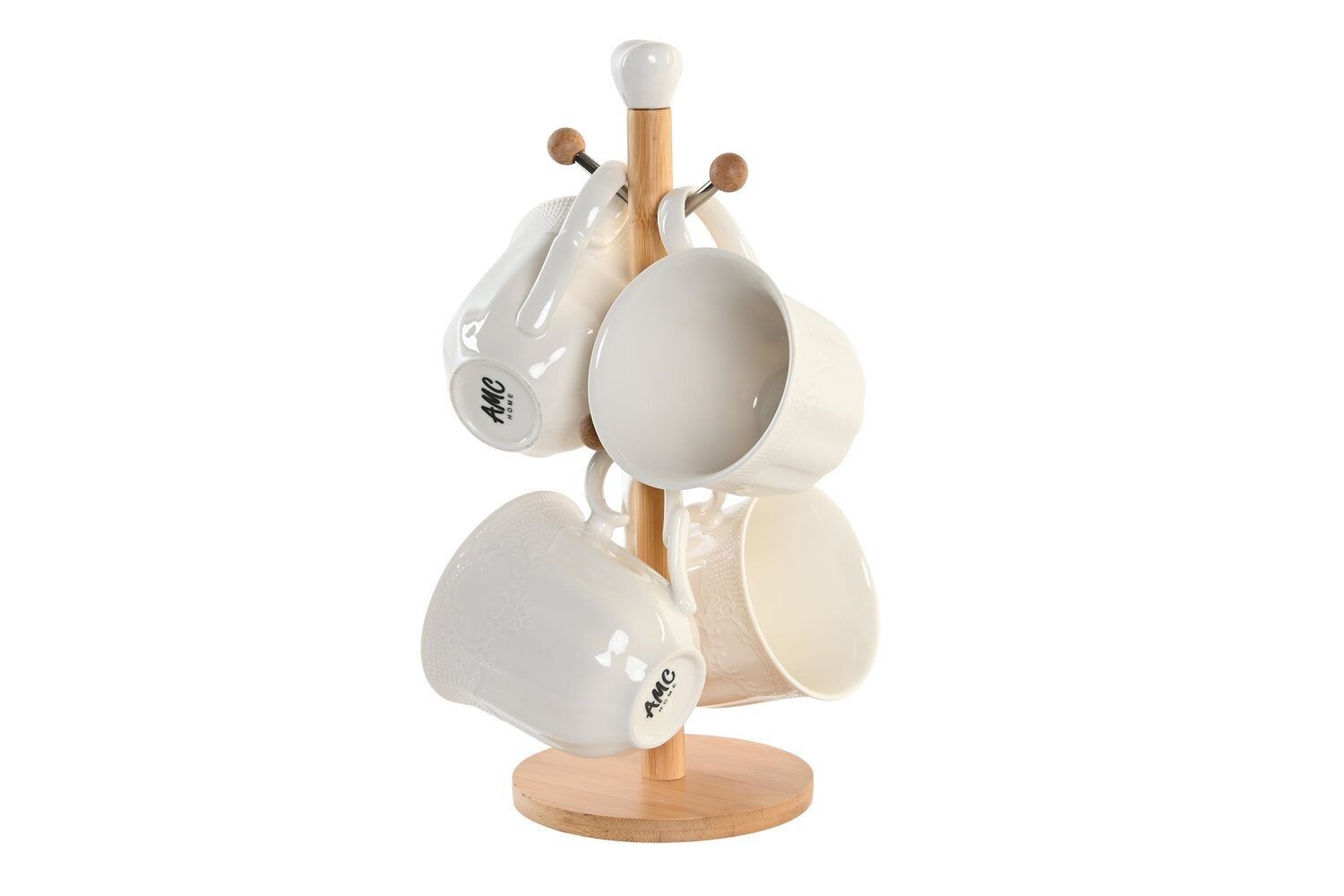 BECHERSET 4 BAMBUSPORZELLAN 18X18X31 350ML WEISS PC202294