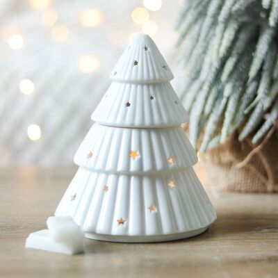 White Christmas Tree Ölbrenner