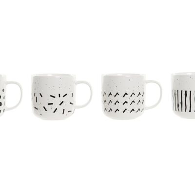 MUG GRES 12,5X9X9 420ML, 4 SURT. PC194973