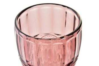 VERRE VERRE 8.7X8.7X17 325ML, GRAVURE ROSE PC195007 2