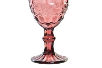 VERRE VERRE 8.7X8.7X17 325ML, GRAVURE ROSE PC195007 6