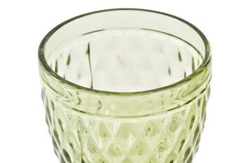 VERRE VERRE 8.7X8.7X17 325ML, GRAVURE VERTE PC195011 5