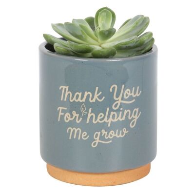 Blue Merci de m'avoir aidé à faire pousser un pot de fleurs